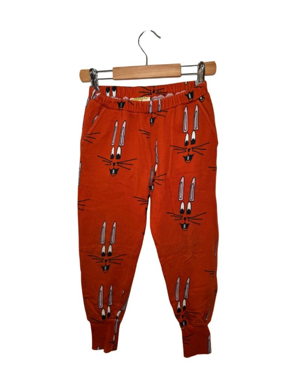 Hugo Loves Tiki Rust Bunny Face Sweatpants 8T